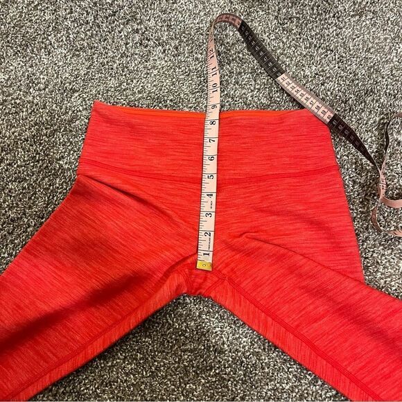 Lululemon Wunder Under Tight, Reversible Slub Denim Love Red Size 4 28” - Picture 13 of 14